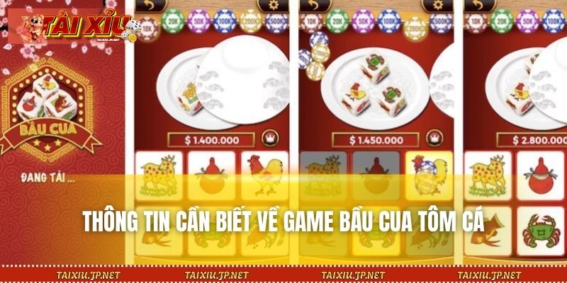 Thông tin cần biết về game bầu cua tôm cá